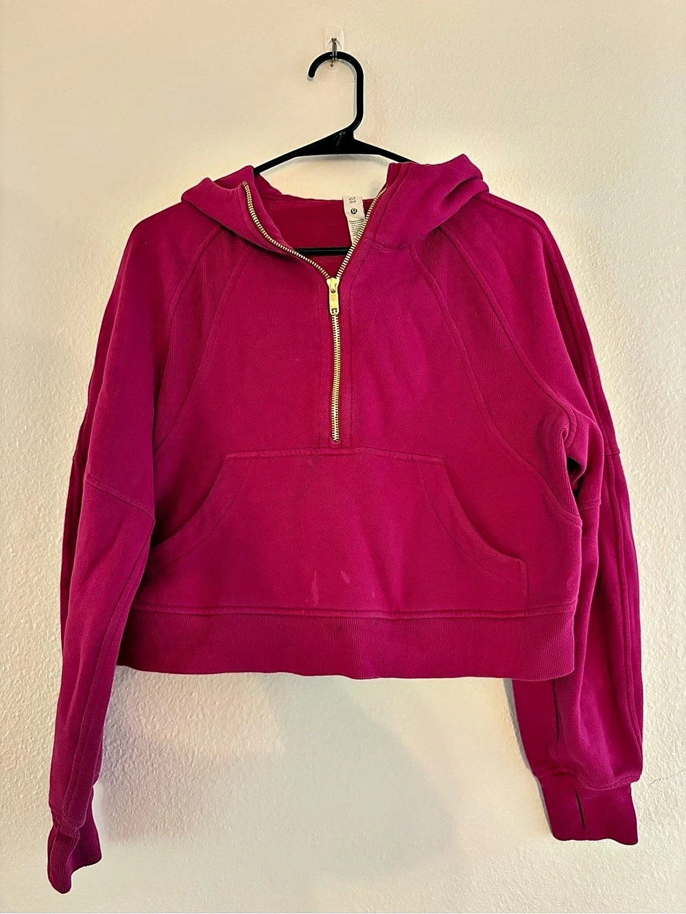 lululemon Scuba Oversized Half-Zip Hoodie Pink XS/S
